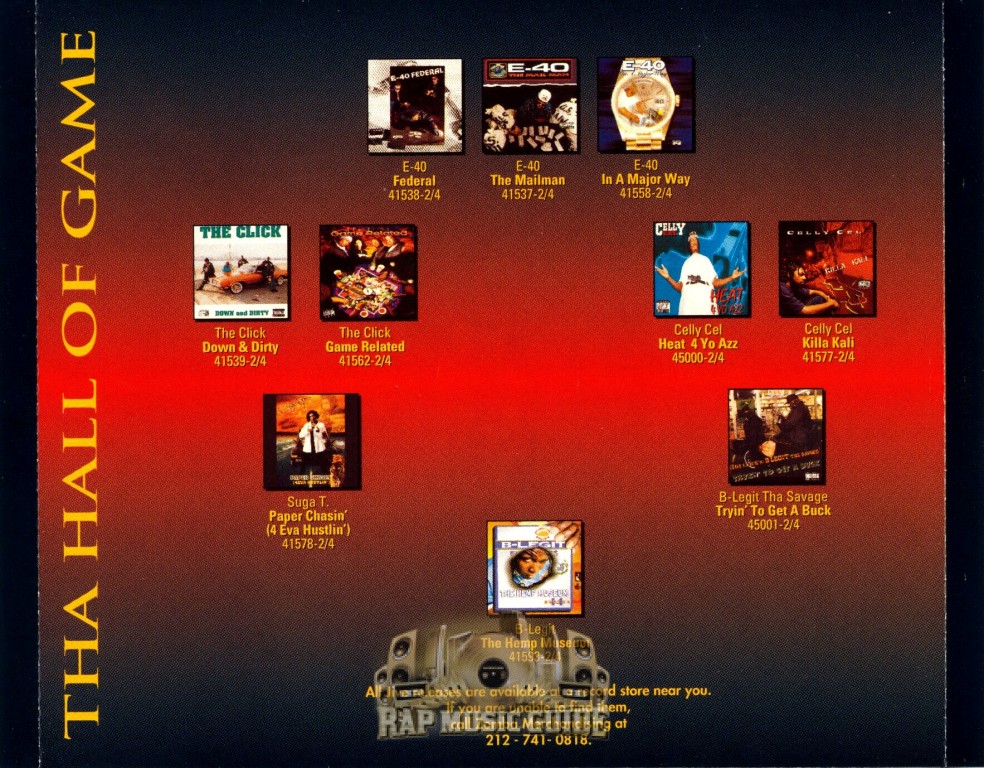 E-40 - Tha Hall Of Game: CD | Rap Music Guide